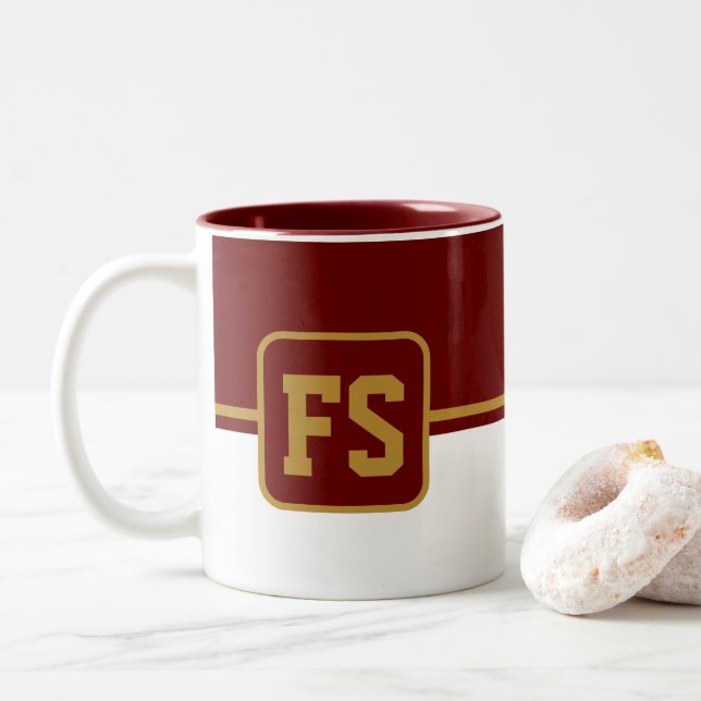 Tasse 2 Couleurs Musique sportive (Avec donut)
