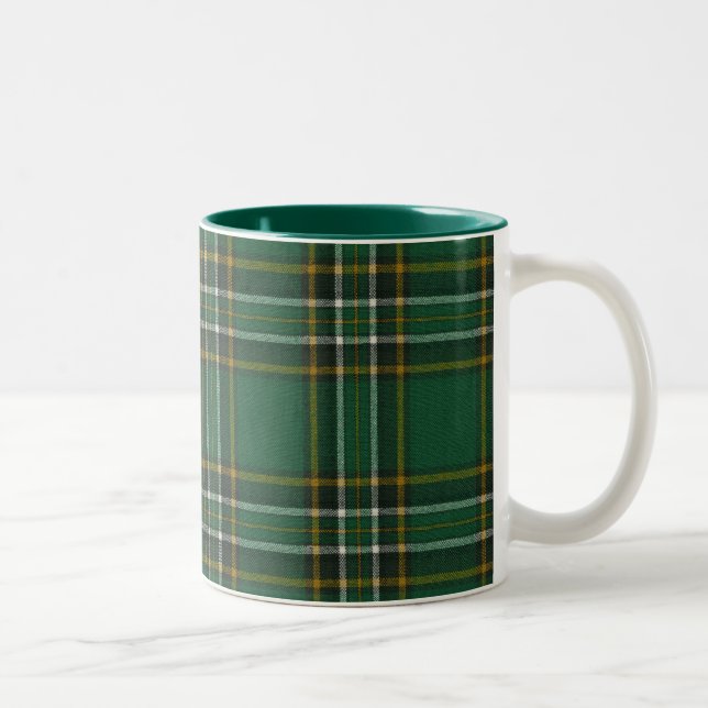 Tasse 2 Couleurs Musique Tartan d'origine irlandaise (Droit)