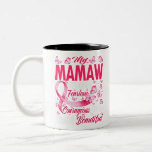Tasse 2 Couleurs My Mamaw Pink Ribbon Warrior Breast