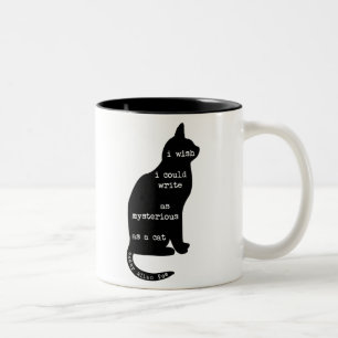 Tasse 2 Couleurs Mystérieux comme citation d'Edgar Allan Poe de
