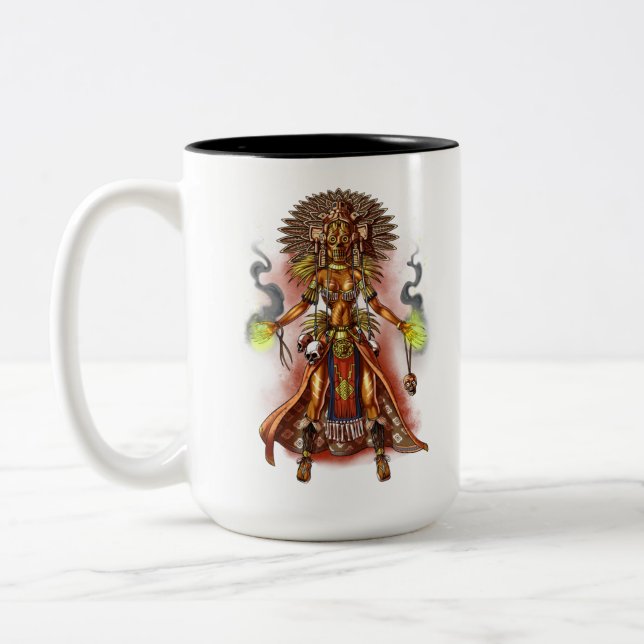 Tasse 2 Couleurs Mythologie aztèque Dieu Managua (Gauche)