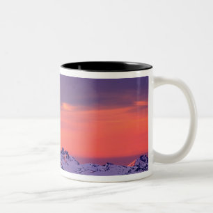Tasse 2 Couleurs NA, États-Unis, Oregon, The Three Sisters Mountain