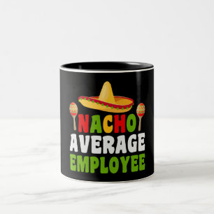 Tasse 2 Couleurs Nacho Salarié moyen à deux tons