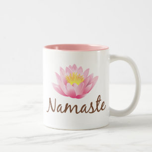 Tasse 2 Couleurs Namaste Lotus Flower Yoga