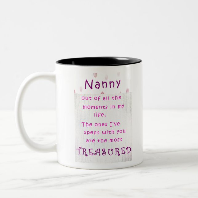Tasse 2 Couleurs Nanny Gift (Gauche)