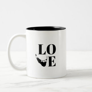 Tasse 2 Couleurs Nantucket Love Graphic Print Island Silhouette