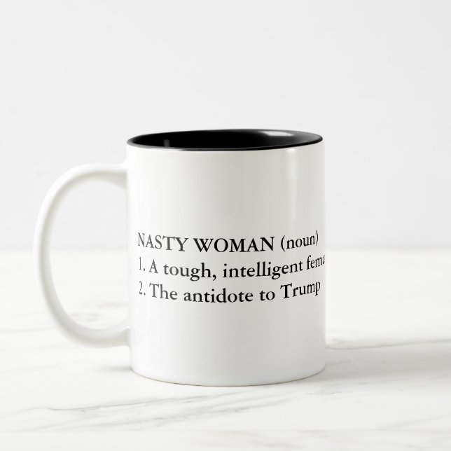 Tasse 2 Couleurs Nasty Woman (Gauche)