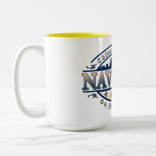 Tasse 2 Couleurs Navy Pier Chicago (Gauche)