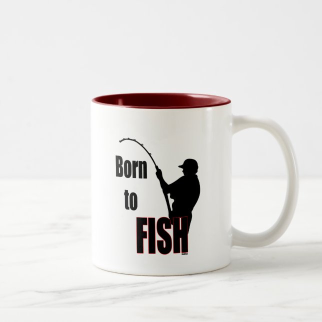 Tasse 2 Couleurs Né à Fish (Droit)