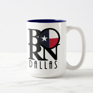 Tasse 2 Couleurs NÉ Dallas Texas 15oz