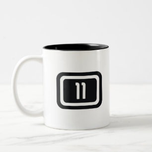 Tasse 2 Couleurs Né en 11 ans