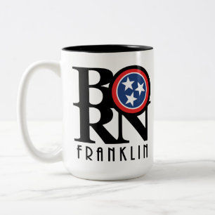Tasse 2 Couleurs NÉ Franklin Tennessee 15oz