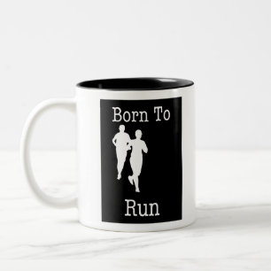 Tasse 2 Couleurs Né pour courir