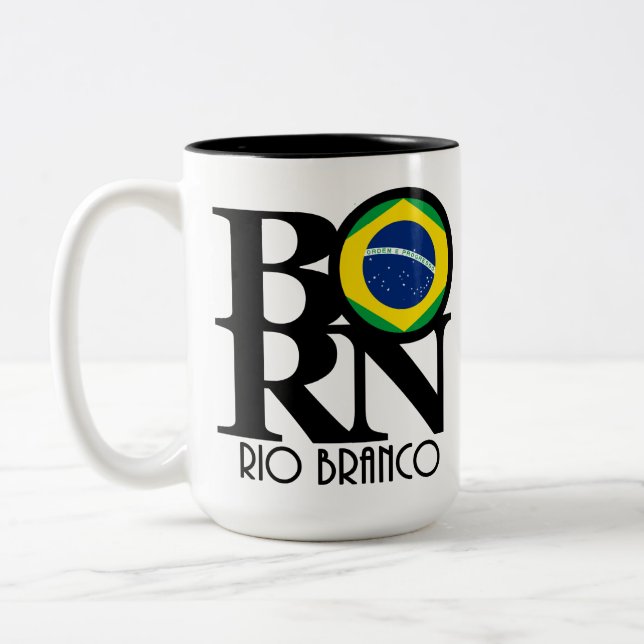 Tasse 2 Couleurs NÉ Rio Branco 15 oz (Gauche)