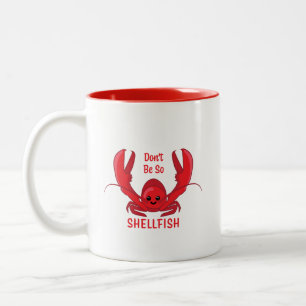 Tasse 2 Couleurs Ne soyez pas si coquillages mignon Cartoon de homa