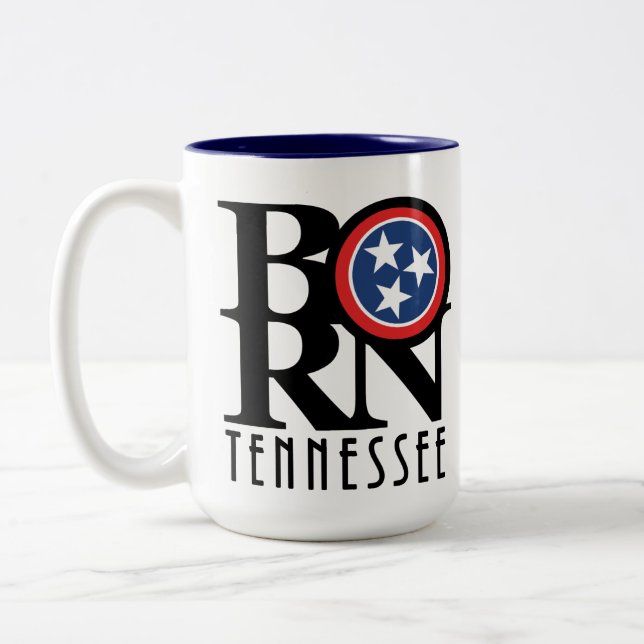 Tasse 2 Couleurs NÉ Tennessee 15oz (Gauche)