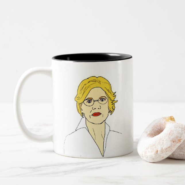 Tasse 2 Couleurs Néanmoins, elle a persisté (Avec donut)