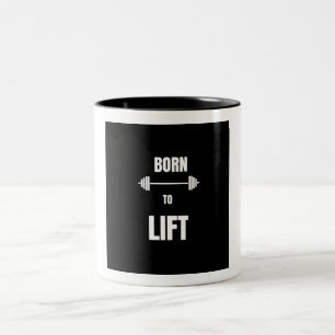 Tasse 2 Couleurs Née Pour Soulever Café De Motivation De Gym De For
