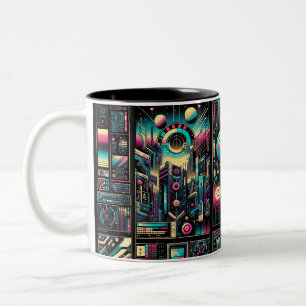 Tasse 2 Couleurs Neon Tech Odyssey