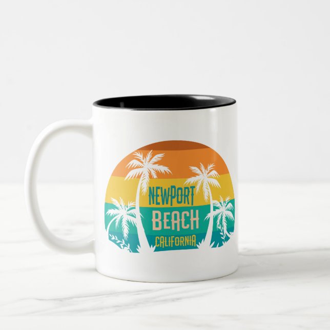 Tasse 2 Couleurs Newport Beach Retro (Gauche)