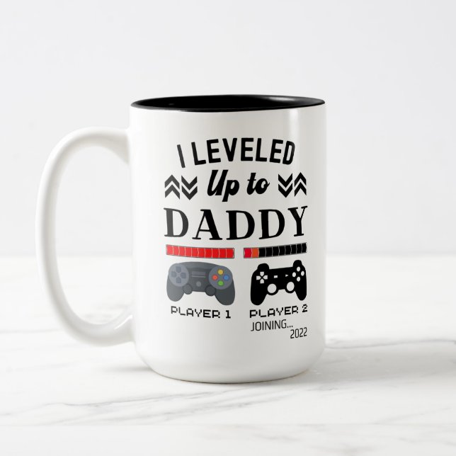 Tasse 2 Couleurs Niveau jusqu'à papa joueur 1 2 à rejoindre les jeu (Gauche)