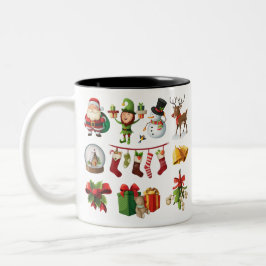 Tasse 2 Couleurs Noël