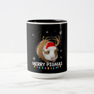 Tasse 2 Couleurs Noël de l'amour du renne guinéen
