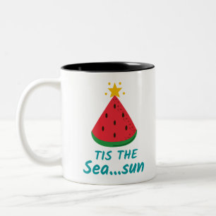TASSE 2 COULEURS NOËL EN JUILLET C'EST LA SAISON