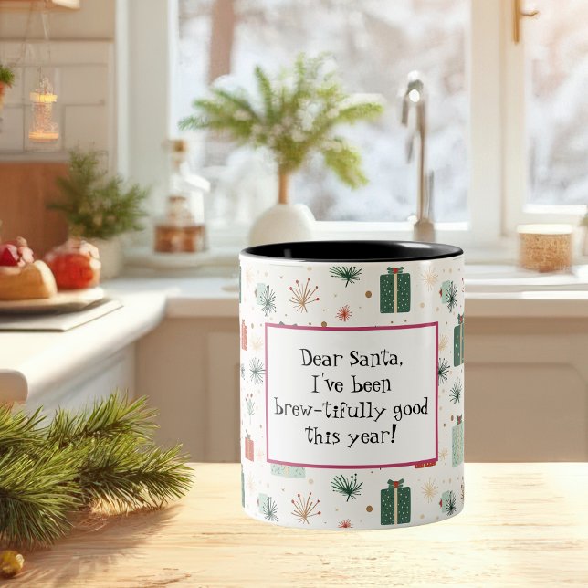 Tasse 2 Couleurs Noël festif amusant (Créateur téléchargé)