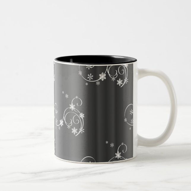 Tasse 2 Couleurs Noël gris métallique (Droit)