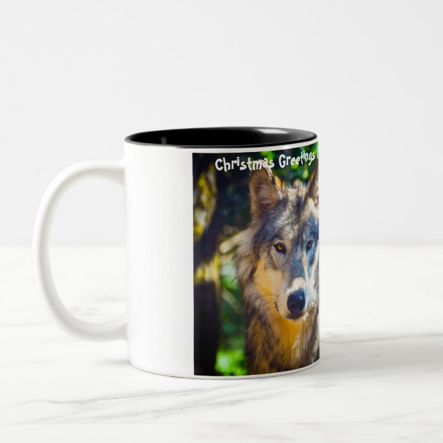 Tasse 2 Couleurs Noël Me salue Vieux Gobble Gobble (Gauche)
