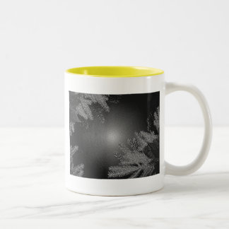 Tasse 2 Couleurs Noël Poinsettia noir et gris II