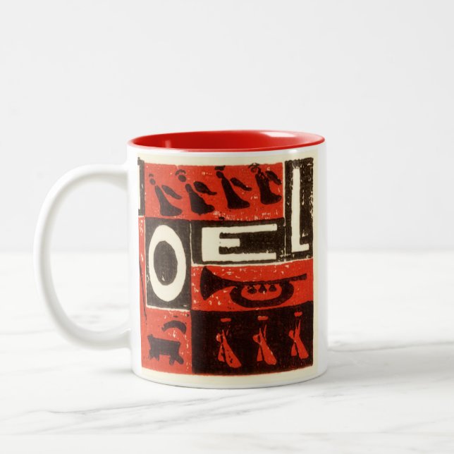 Tasse 2 Couleurs Noel Rouge (Gauche)