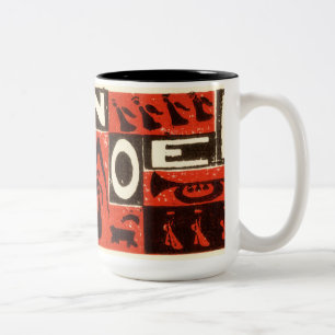 Tasse 2 Couleurs Noel Rouge