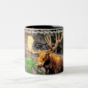 Tasse 2 Couleurs Noël salutations Papa Hunter Gatherer