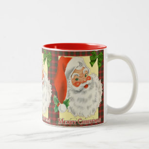 Tasse 2 Couleurs Noël vintage Père Noël