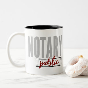 Tasse 2 Couleurs Noeud Noir avec Grange Rouge