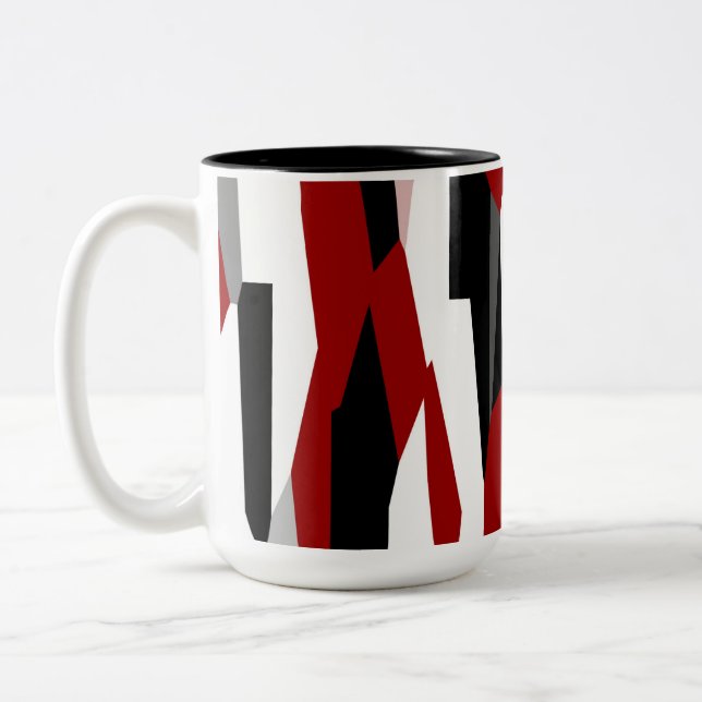 Tasse 2 Couleurs Noir rouge et blanc (Gauche)