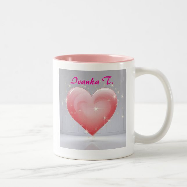 Tasse 2 Couleurs Nom et photo Customisés mignons pour cadeau (Droit)