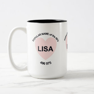 Tasse 2 Couleurs Nom populaire Lisa