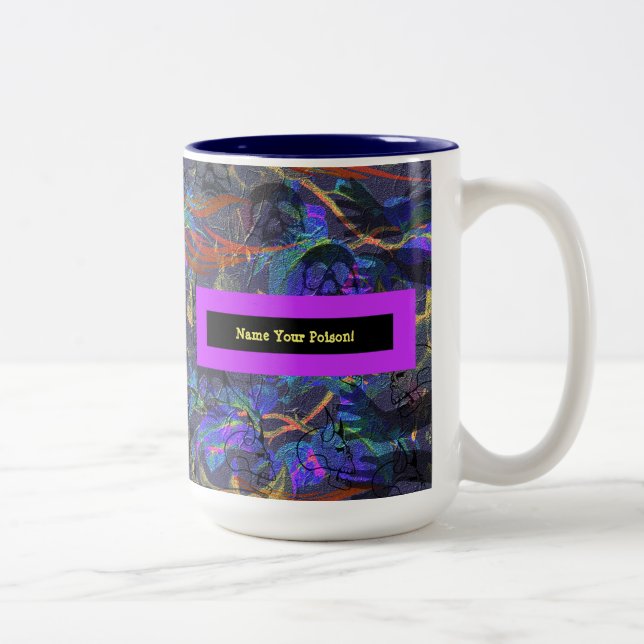 Tasse 2 Couleurs Nommez votre poison (Droit)