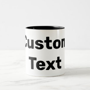 Tasse 2 Couleurs Noms personnalisés / personnalisés faits / Custo