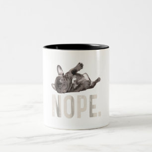 Tasse 2 Couleurs Nope Lazy French Bulldog Lover cadeau