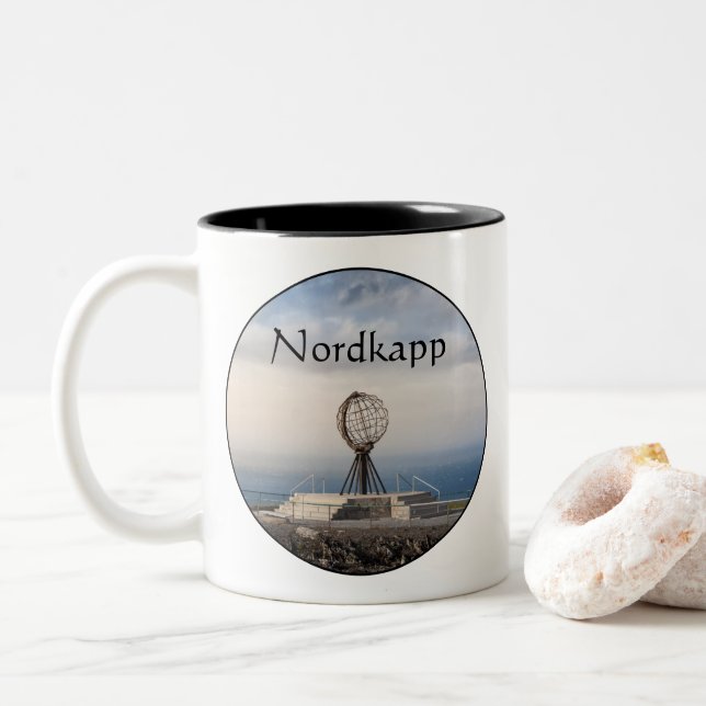 Tasse 2 Couleurs Nordkapp Norvège (Avec donut)