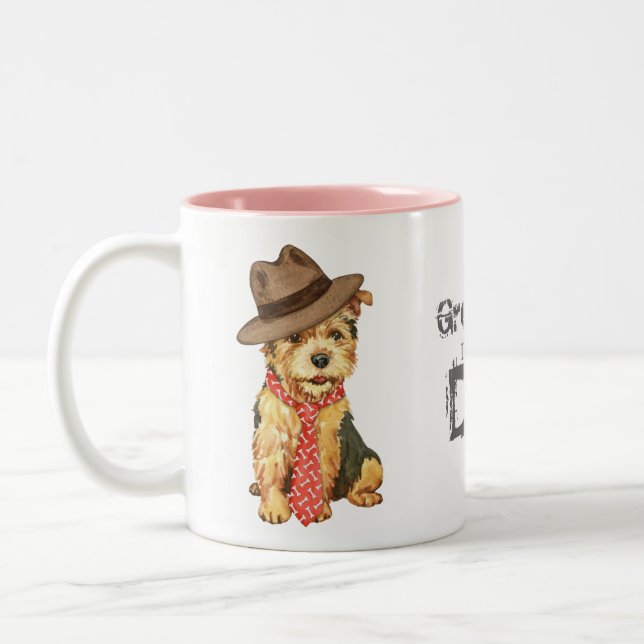 Tasse 2 Couleurs Norwich Terrier Papa (Gauche)
