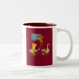 Tasse 2 Couleurs Notes de dépassement