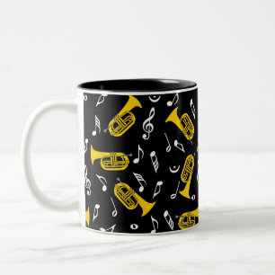 Tasse 2 Couleurs *Notes de musique Baritone Marching