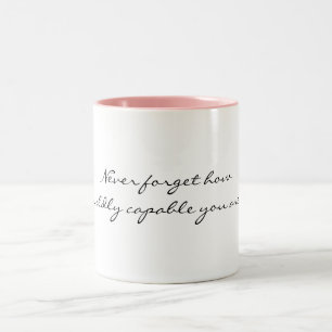 Tasse 2 Couleurs N'oubliez jamais comment d'une manière