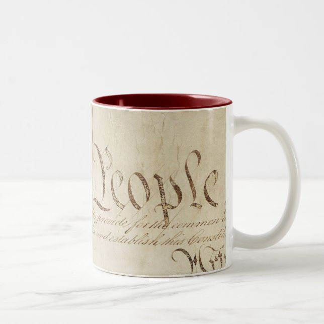 Tasse 2 Couleurs Nous le parchemin de personnes (Droit)