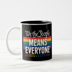 Tasse 2 Couleurs Nous Le Peuple Signifie Tout Le Monde Constitution